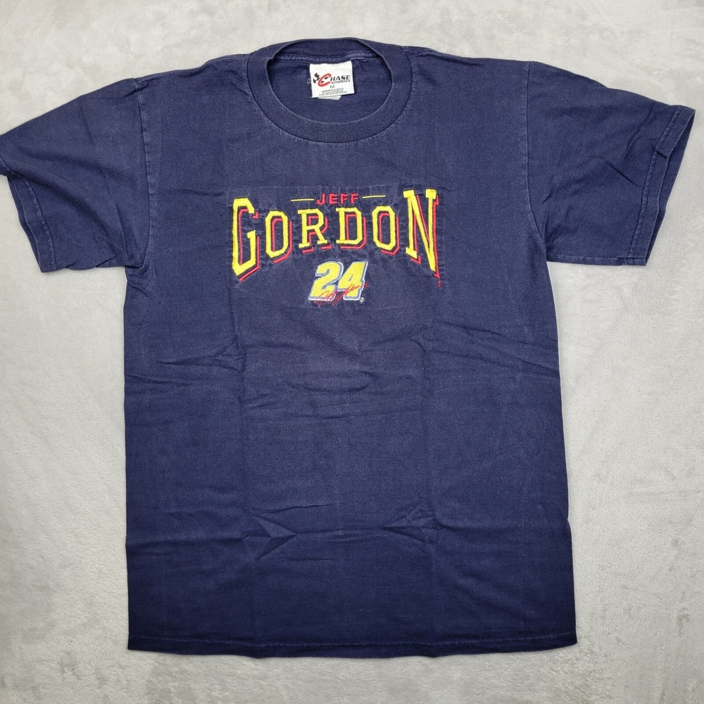 Jeff Gordon Shirt Mens Medium Short Sleeve NASCAR Racing Team Car Embroidered 24